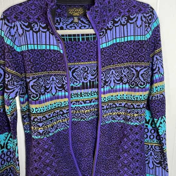 Icelandic Designs Fair Isle Sweater Sz S - Picture 9 of 10